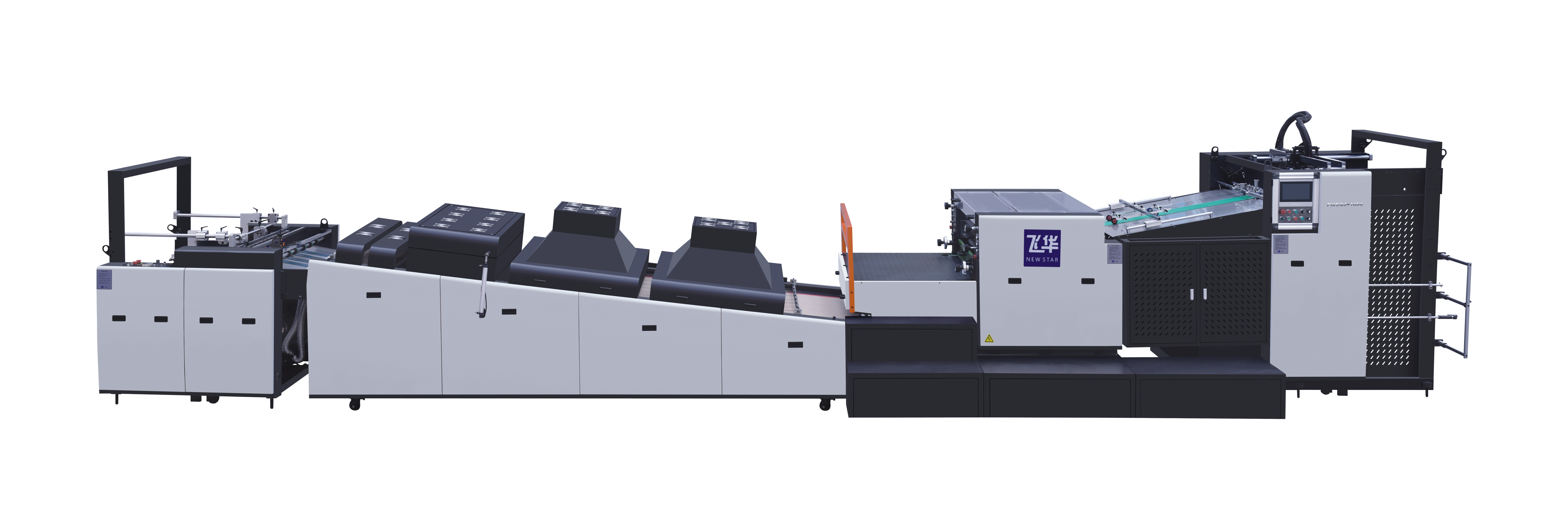 neueste Innovation Vollautomatische Hochgeschwindigkeits-Voll-/Teil-UV-Poliermaschine FHSGJ 1050/1450-Serie