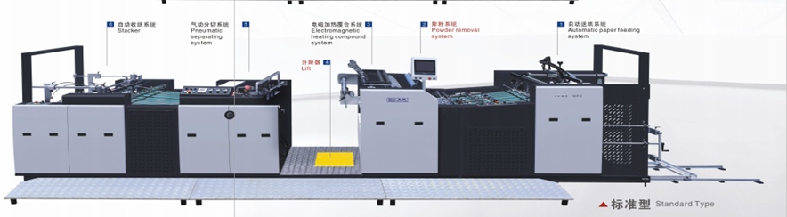 YFMA-850 1050Vollautomatischer Hochgeschwindigkeits-Thermofolienlaminator, ein- oder doppelseitig, optional